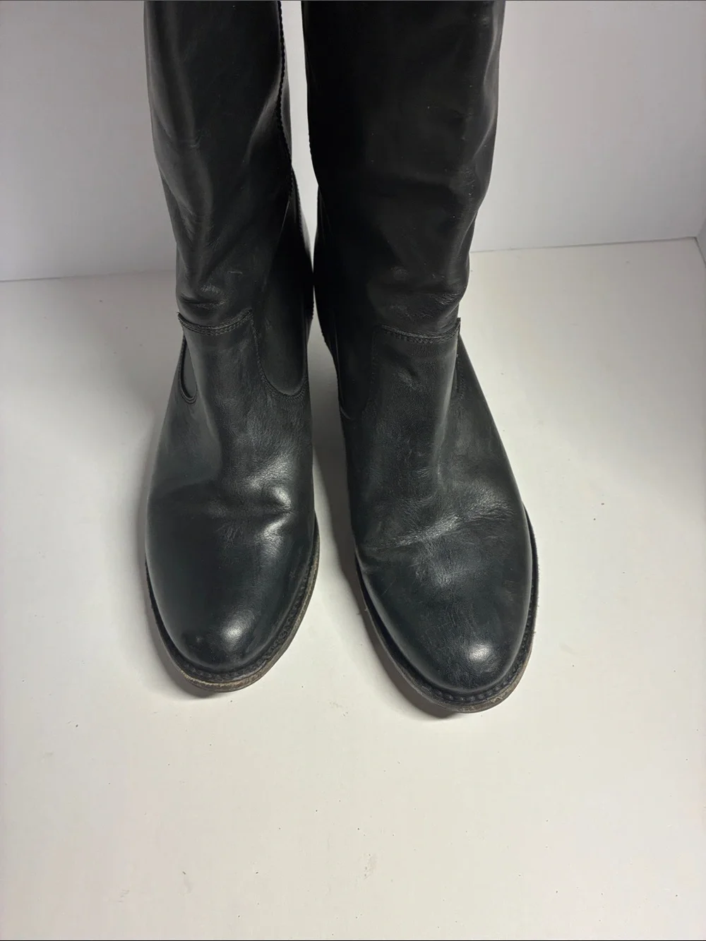 Frye Jackie Black Leather Knee-High Women's Boots 8.5 b